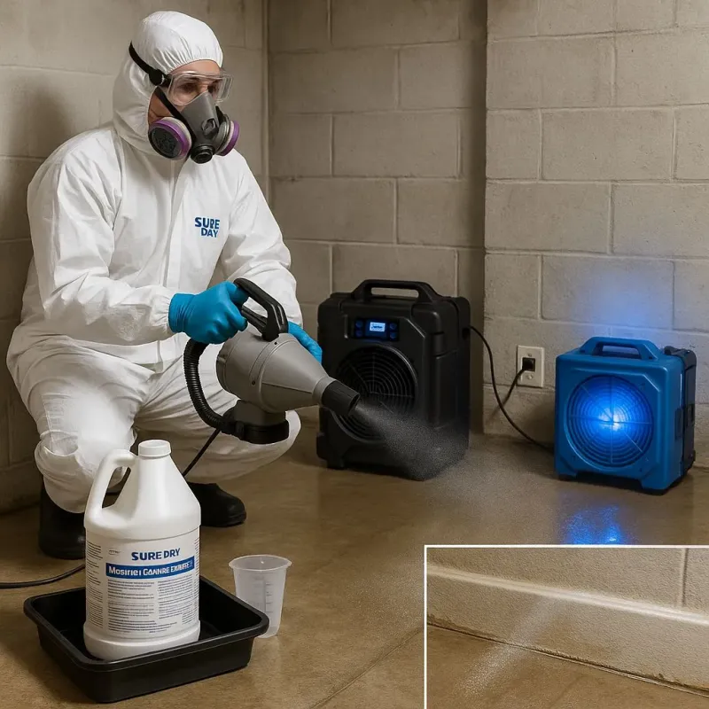 Sanitization and Odor Removal process in Trafalgar, IN
