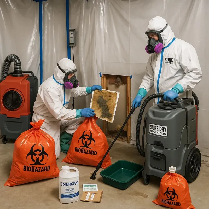 Contaminated Water Handling Protocols process in Trafalgar, IN